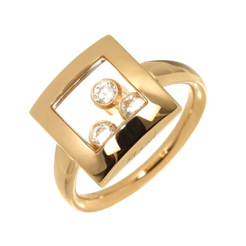 Chopard happy diamond ring - ring, 18k