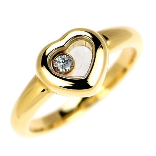 Chopard k18yg diamond ring - diamond,