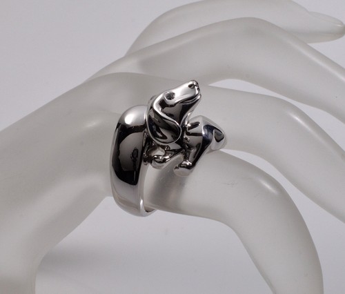 Chopard dachshund dog 18k - dachshund,